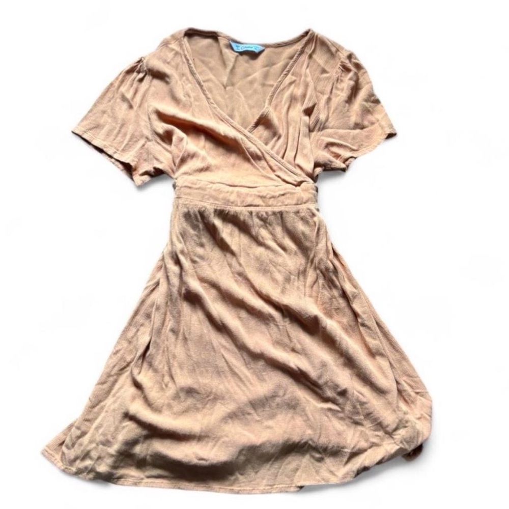 PatPat Women's Wrap Midi Dress in Light Beige